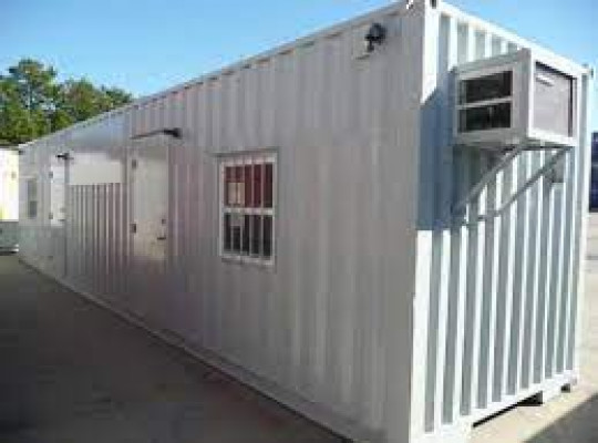 40ft Partitioned Office and Storage Container